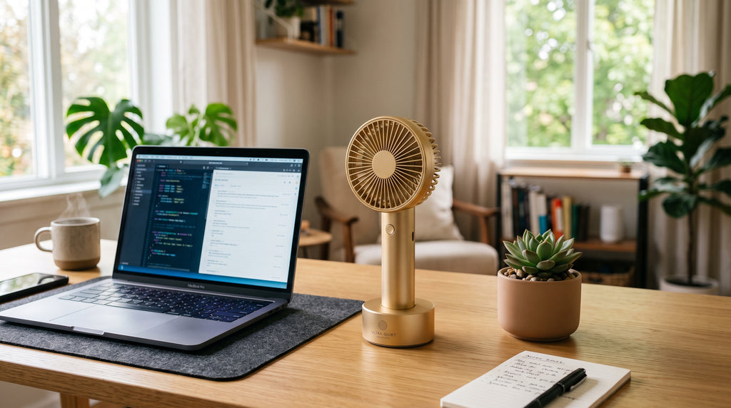 Portable Handheld Spray Fan – USB Rechargeable Mini Cooling Fan