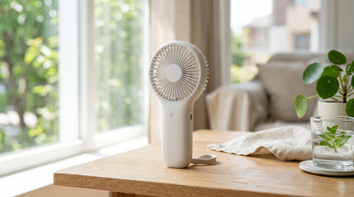 Portable Handheld Spray Fan – USB Rechargeable Mini Cooling Fan