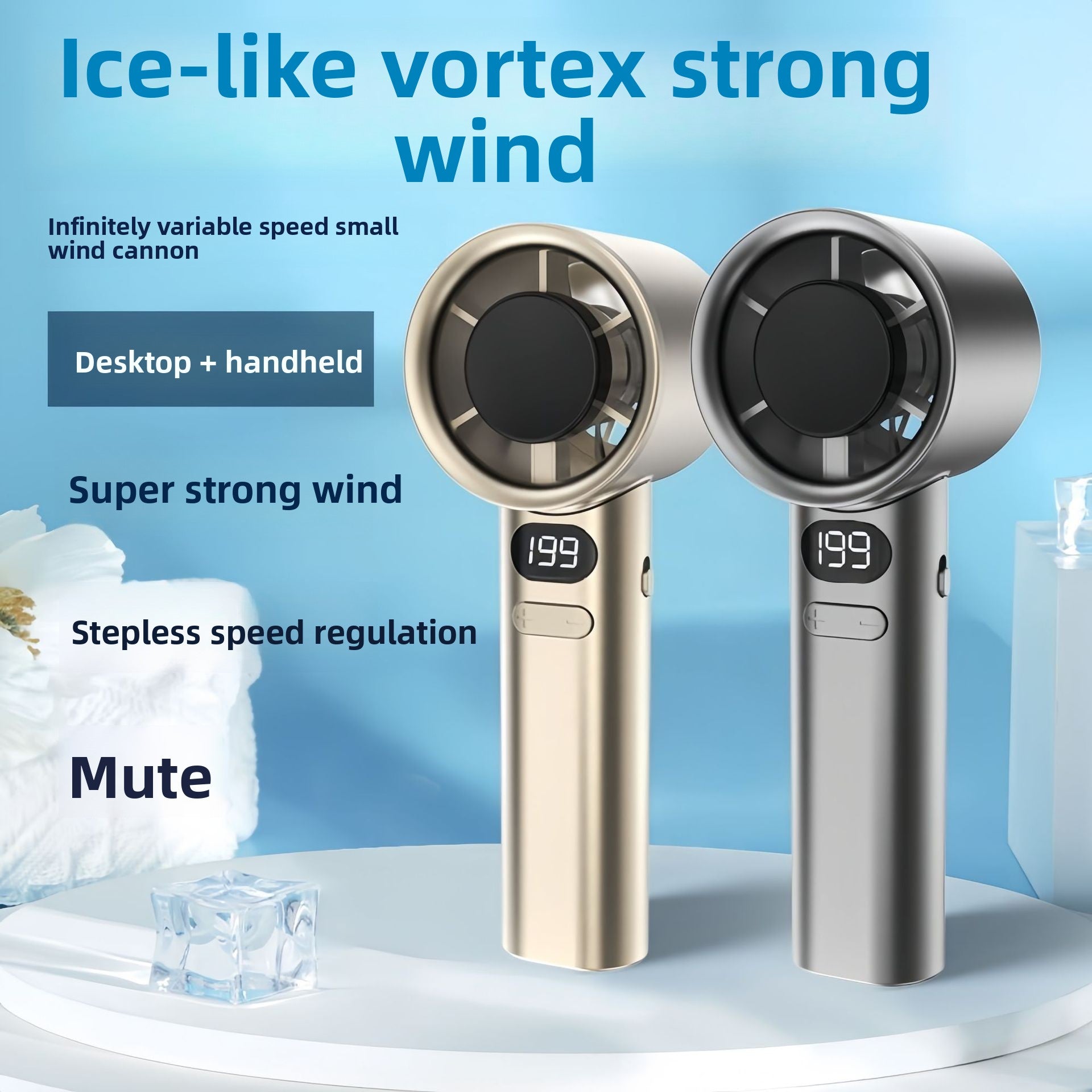 Portable Handheld Spray Fan – USB Rechargeable Mini Cooling Fan